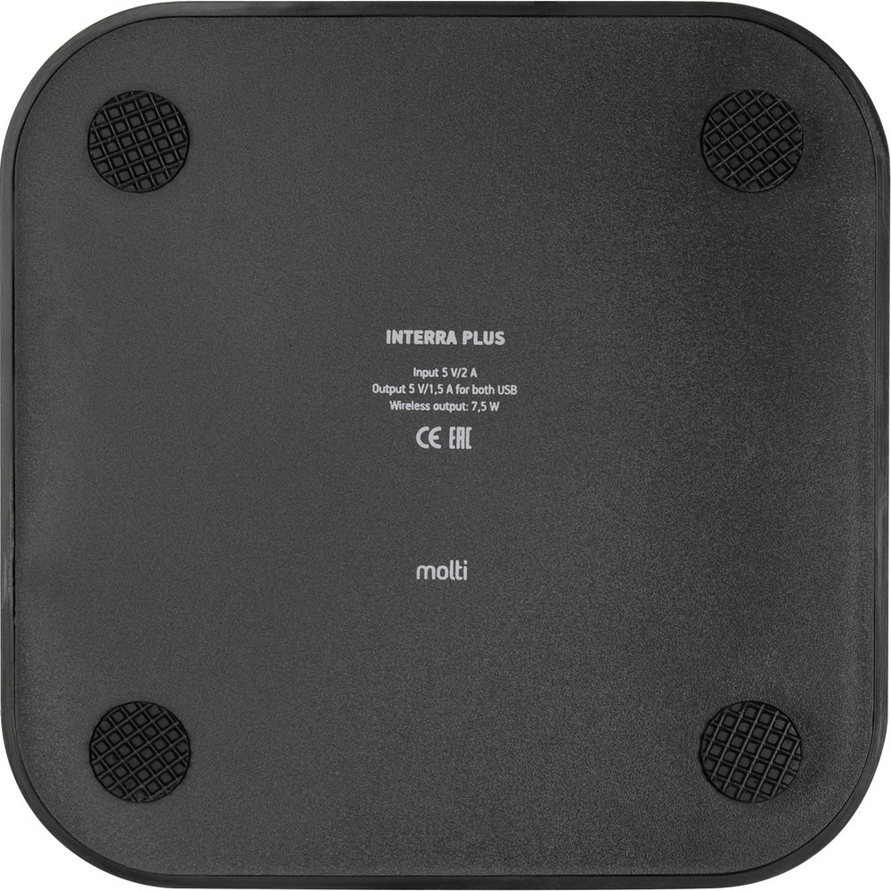 Беспроводное зарядное устройство Interra Plus, черное — изображение 8
