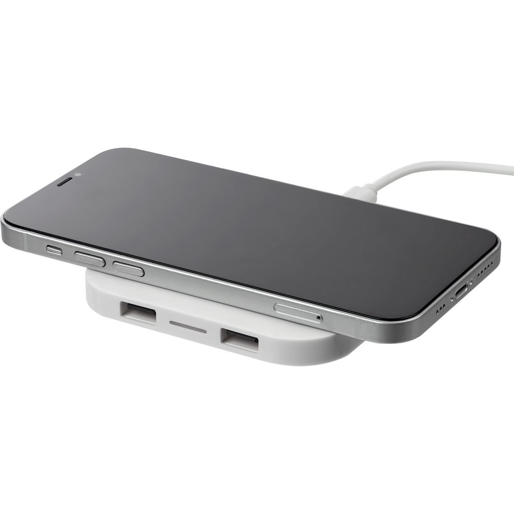 Беспроводное зарядное устройство Interra Plus, белое — изображение 9