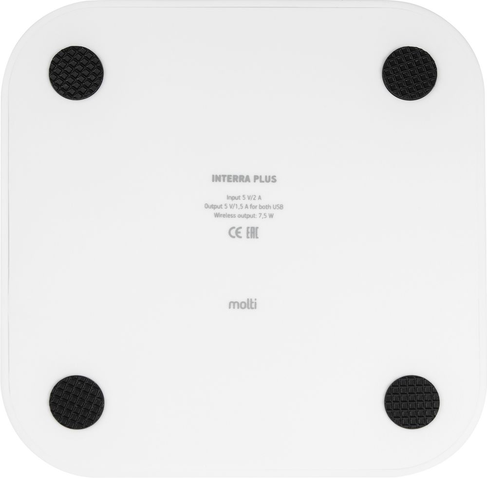 Беспроводное зарядное устройство Interra Plus, белое — изображение 7