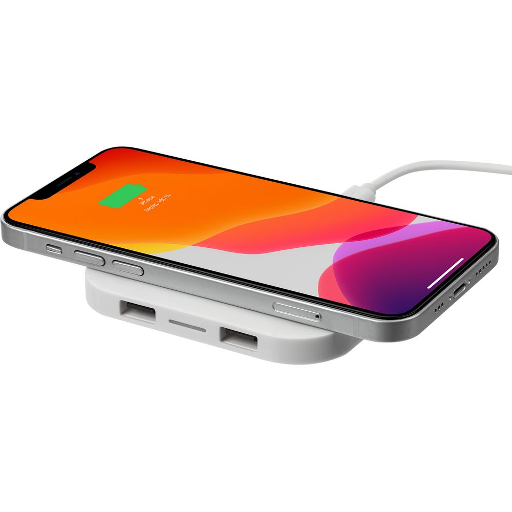 Беспроводное зарядное устройство Interra Plus, белое — изображение 10