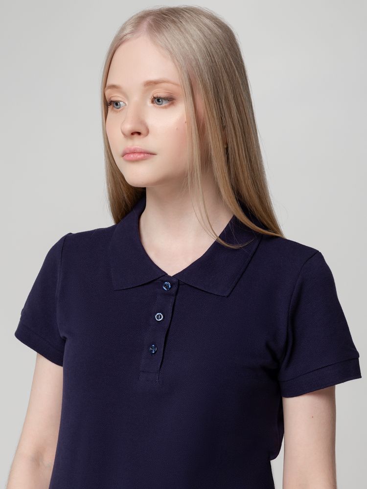 Рубашка поло женская Virma Lady, темно-синяя — изображение 9