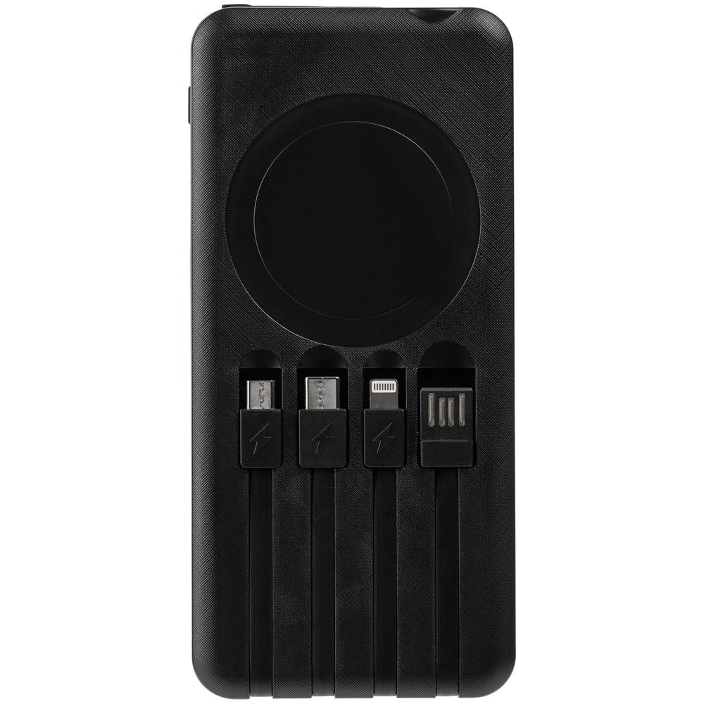 Аккумулятор с беспроводной зарядкой Holiday Maker Wireless, 10000 мАч, синий — изображение 4