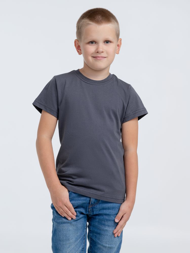 Футболка детская T-Bolka Kids, темно-серая (графит) — изображение 7