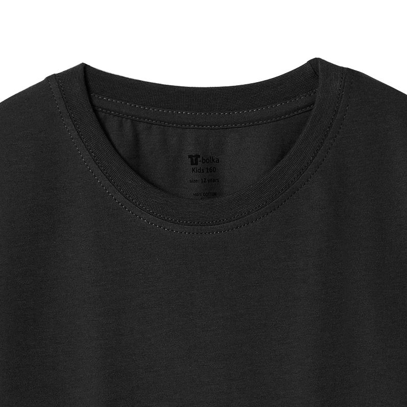 Футболка детская T-Bolka Kids, черная — изображение 4