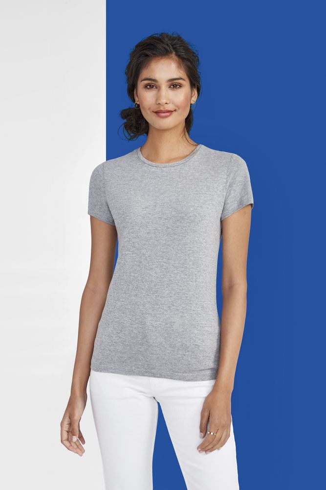 Футболка женская Miss 150, серый меланж — изображение 6
