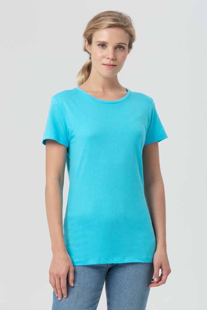 Футболка женская Miss 150, бирюзовая — изображение 6