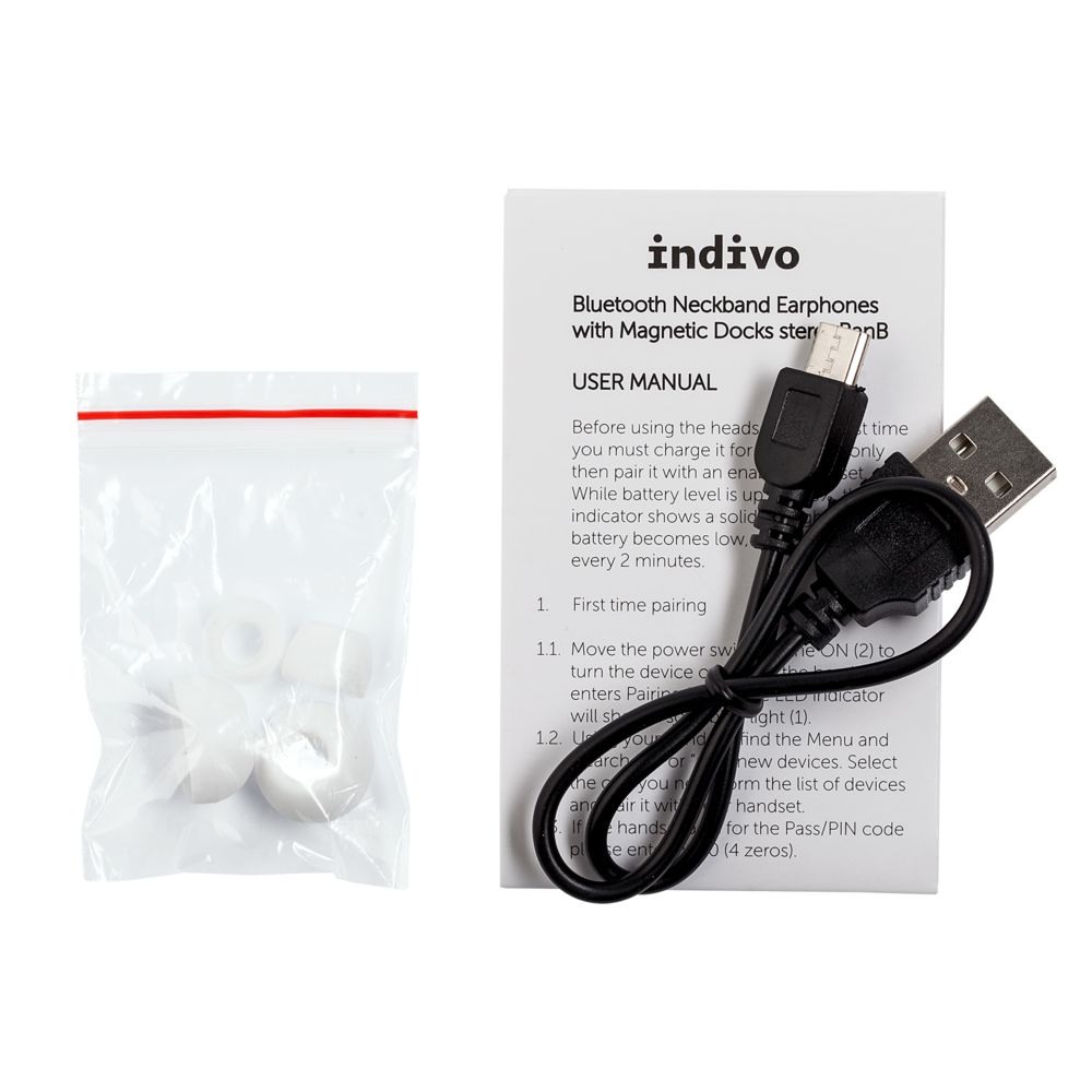 Bluetooth наушники stereoBand, ver.2, белые — изображение 5