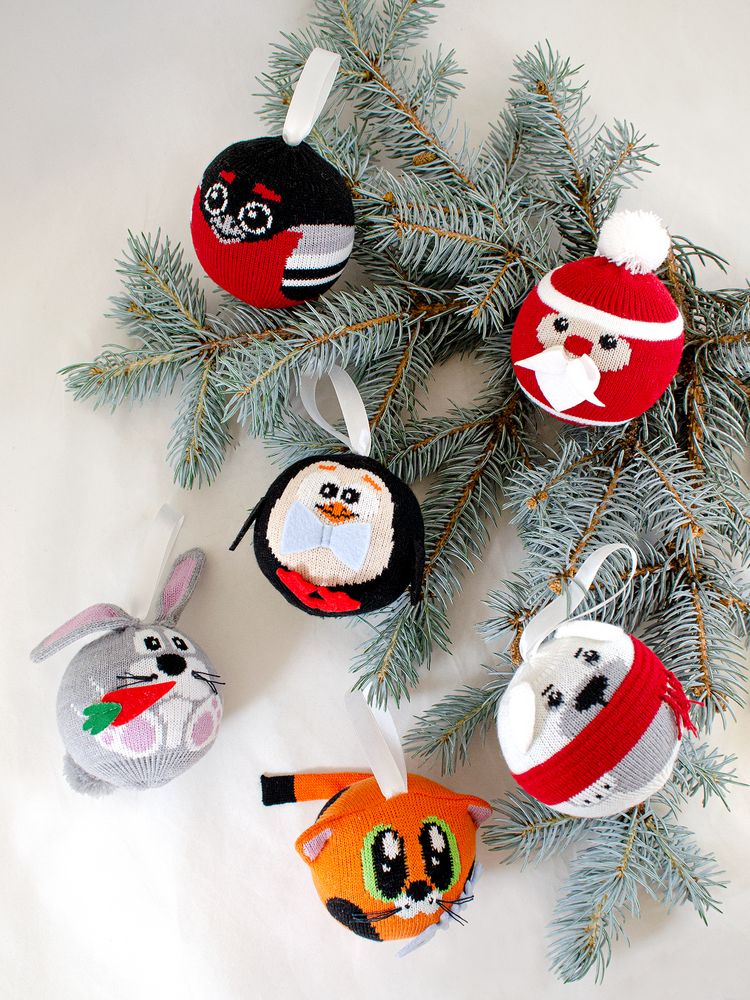 Елочный шар «Кот с рыбкой» — изображение 6