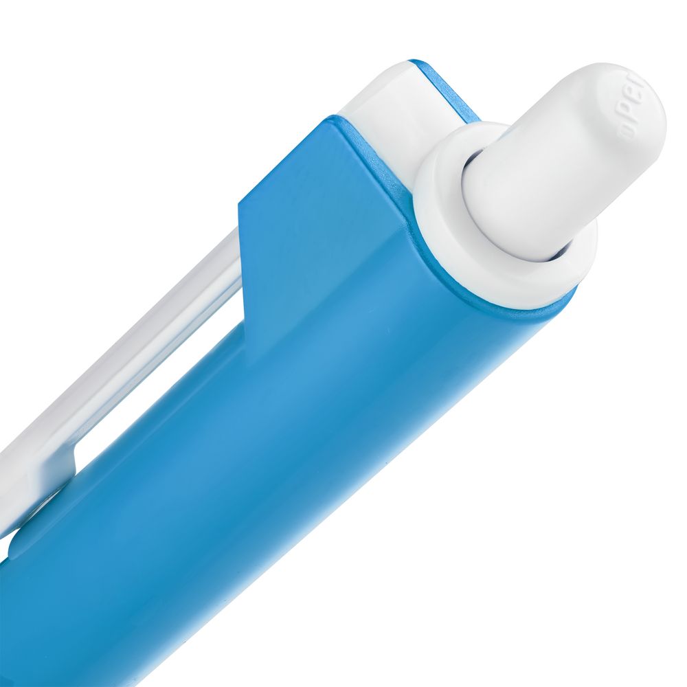 Ручка шариковая Hint Special, белая с голубым — изображение 5