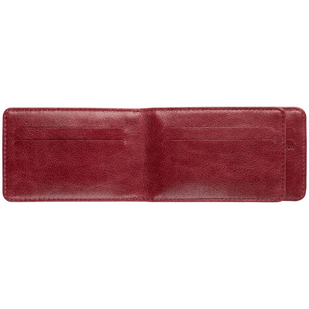 Футляр для карточек inCase, серый с бордовым — изображение 3