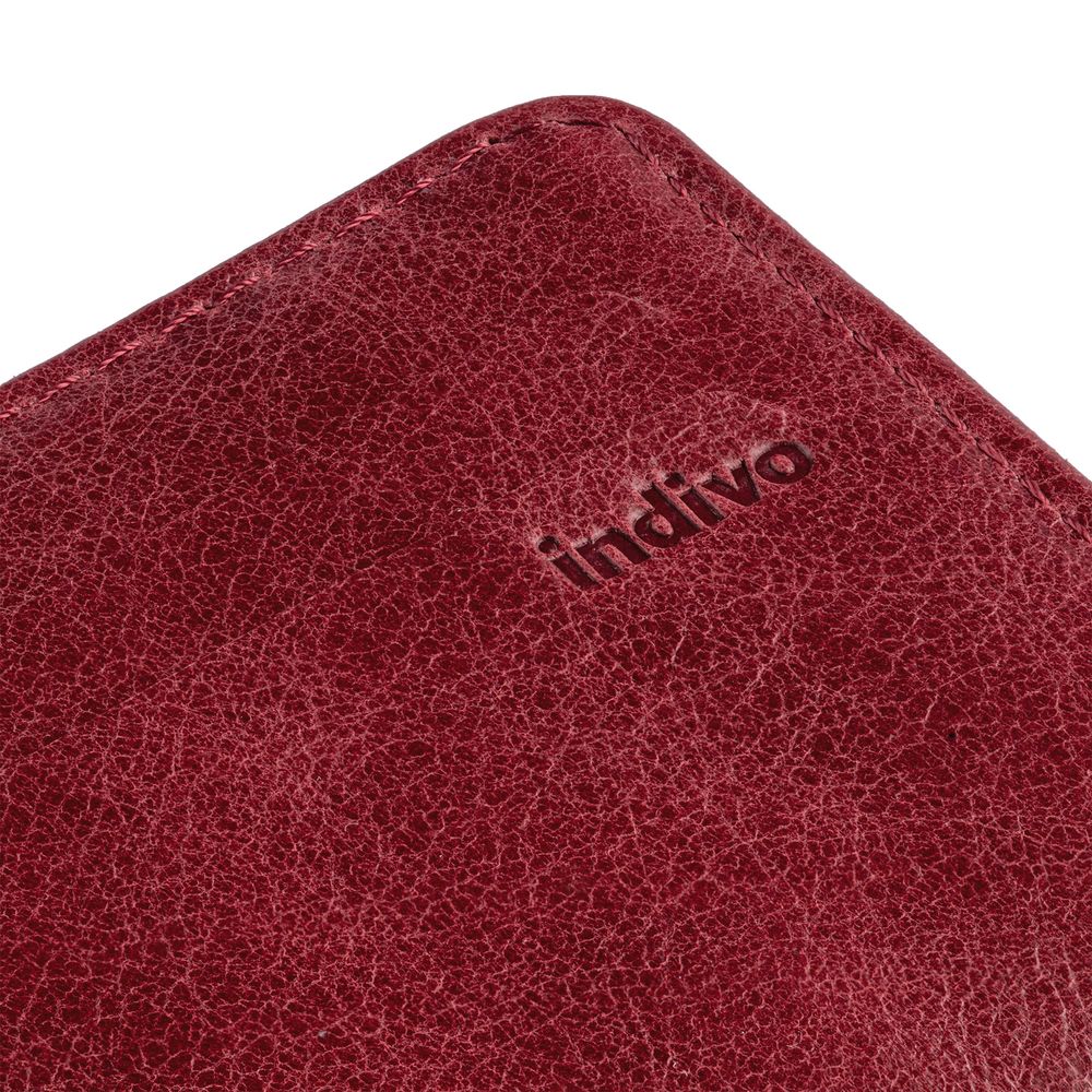 Футляр для карточек inCase, серый с бордовым — изображение 7