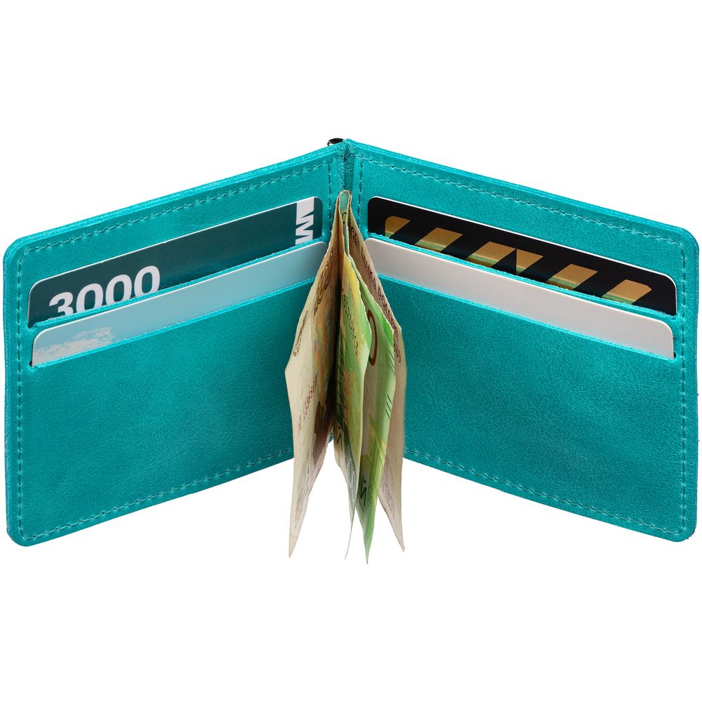 Зажим для купюр Apache, бирюзовый — изображение 7