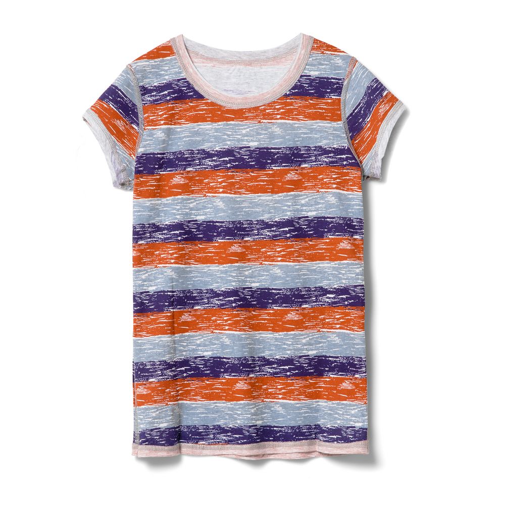 Футболка женская Rayet Lady двусторонняя, оранжевая с фиолетовым — изображение 4