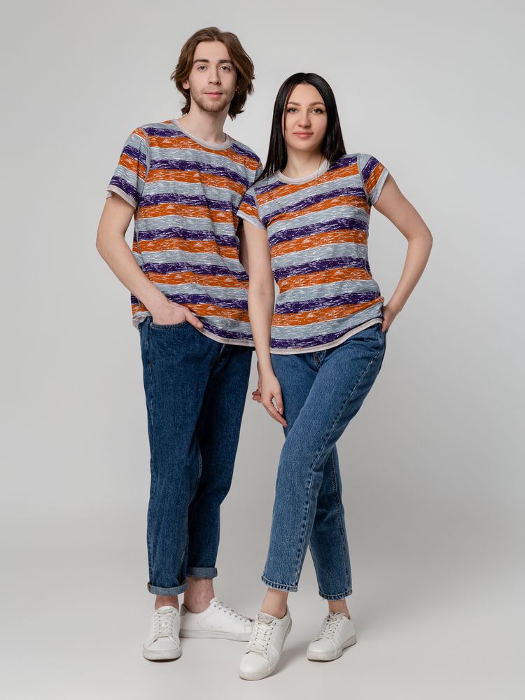 Футболка женская Rayet Lady двусторонняя, оранжевая с фиолетовым — изображение 12