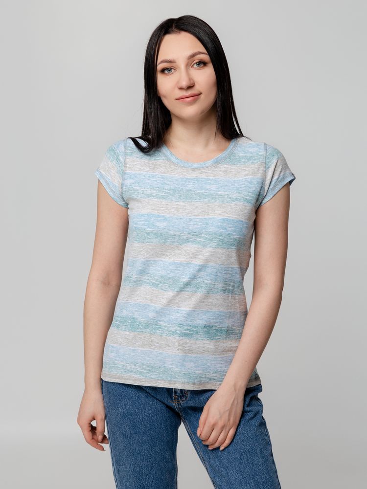 Футболка женская Rayet Lady двусторонняя, голубая с зеленым — изображение 13