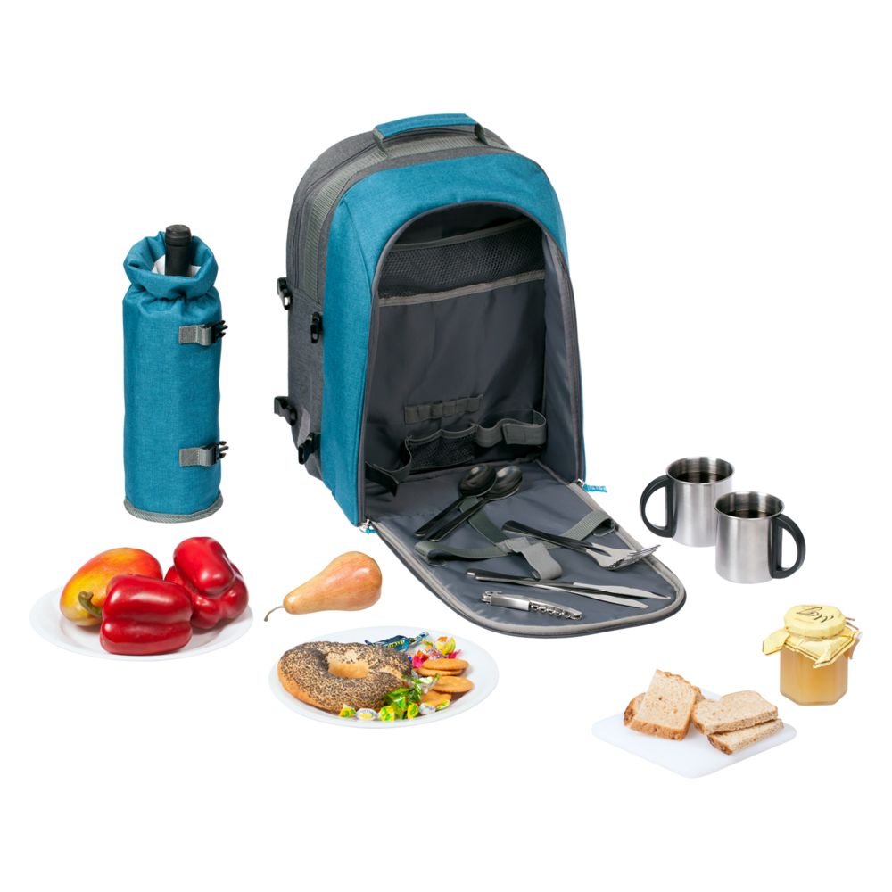 Набор для пикника Fridag на 2 персоны, серый с голубым — изображение 8