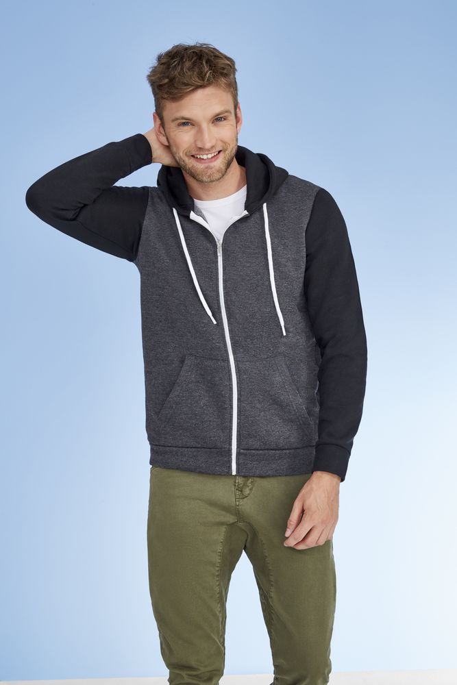 Толстовка на молнии Silver 280 темно-синяя с красным — изображение 5