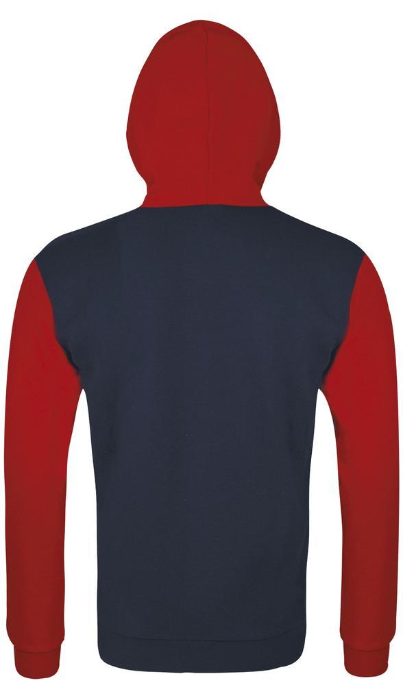 Толстовка на молнии Silver 280 темно-синяя с красным — изображение 3