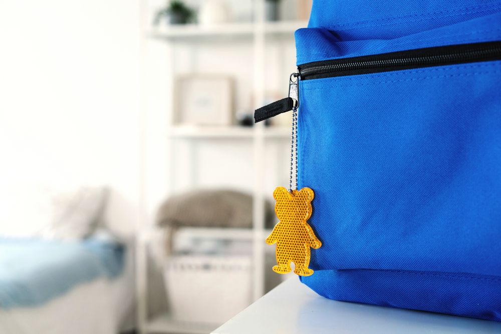 Пешеходный светоотражатель «Мишка», оранжевый — изображение 3