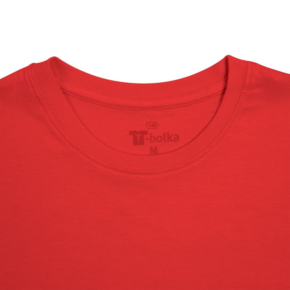 Футболка унисекс T-bolka 140, красная — изображение 4