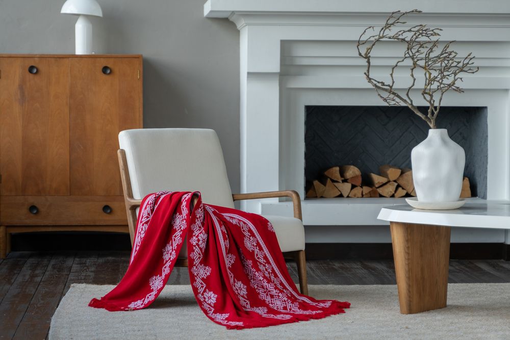 Плед Onego, красный — изображение 9