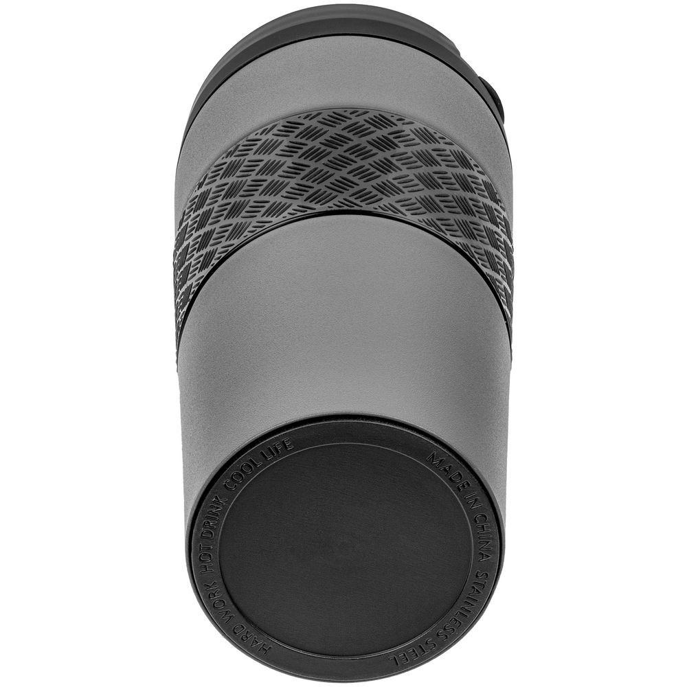 Термостакан Hard Work, вакуумный, темно-серый (графит) — изображение 5