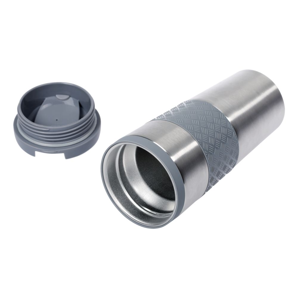 Термостакан Hard Work, вакуумный, серебристый — изображение 7