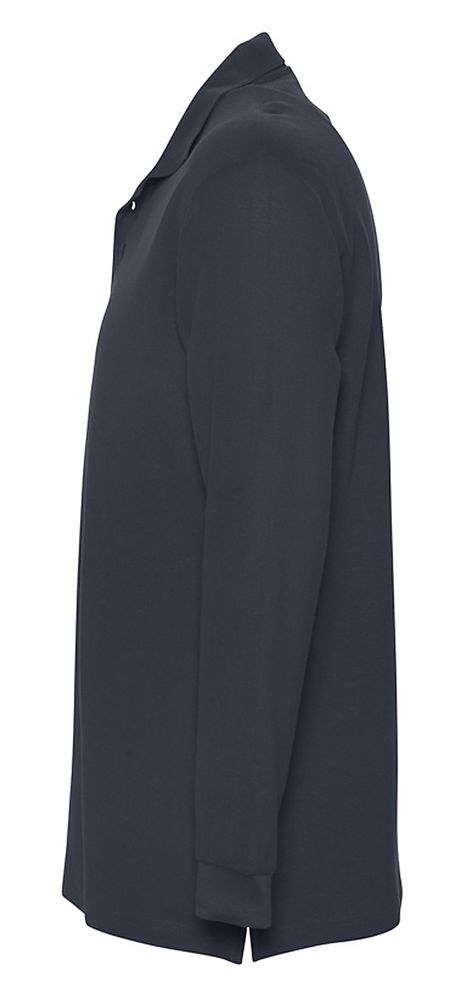 Рубашка поло мужская с длинным рукавом Star 170, темно-синяя — изображение 4