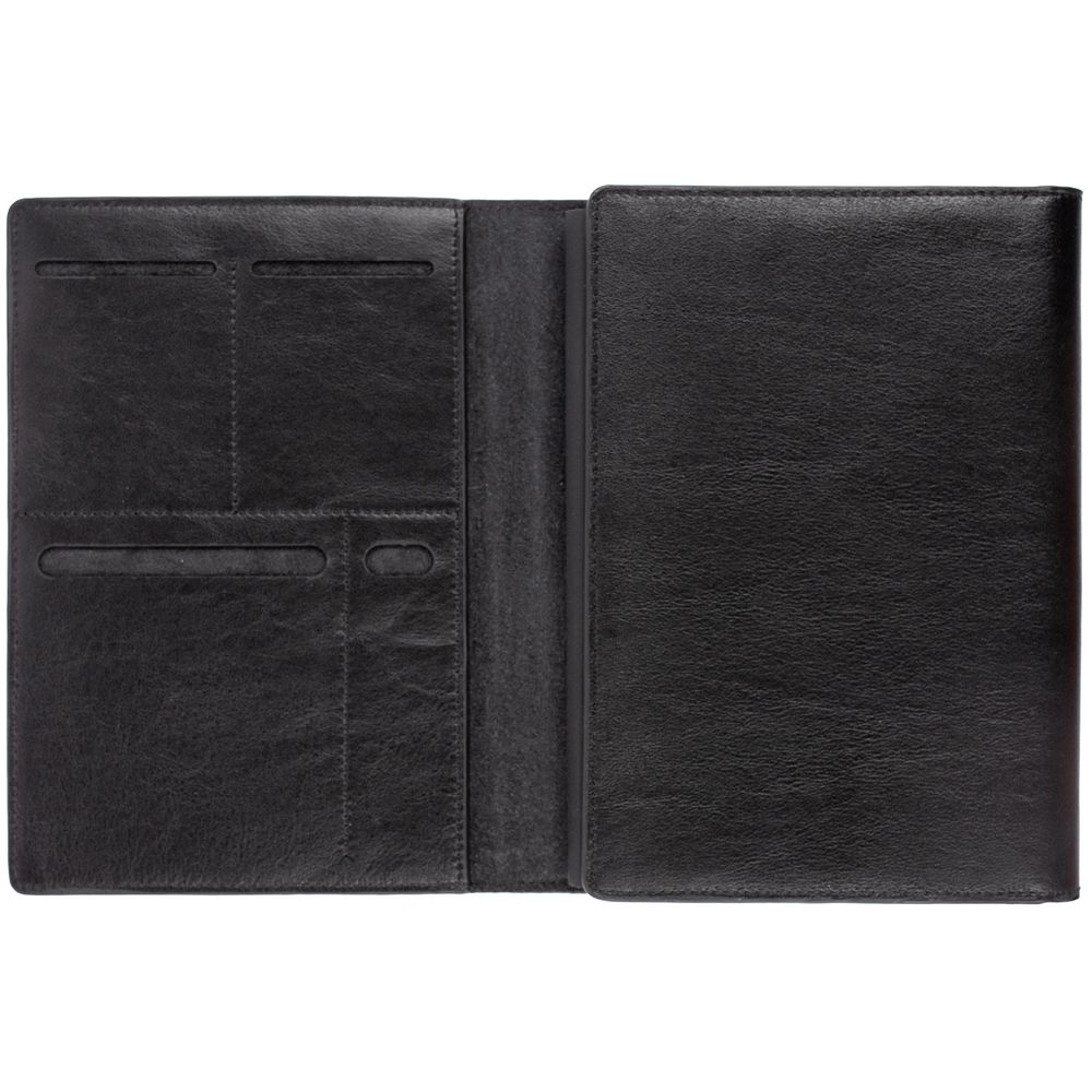 Ежедневник-портфолио Napoli, недатированный, черный — изображение 5