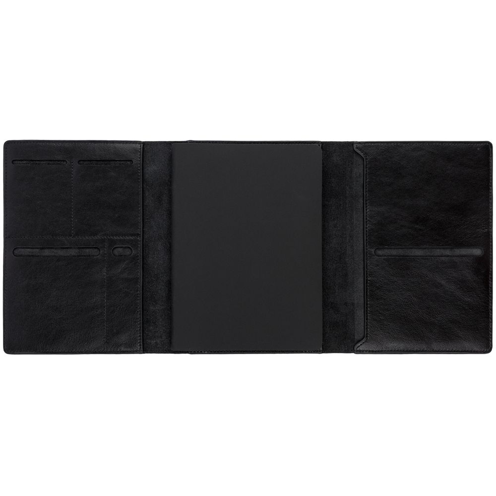 Ежедневник-портфолио Napoli, недатированный, черный — изображение 8