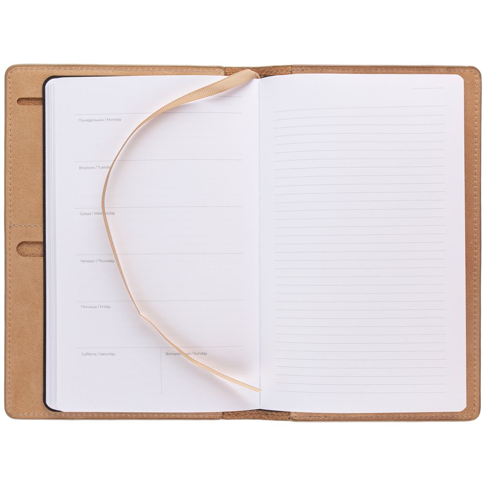 Еженедельник-портфолио Remini, недатированный, бежевый — изображение 7