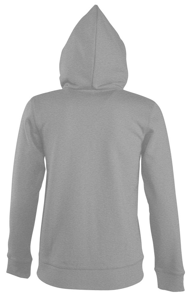 Толстовка женская на молнии с капюшоном Seven Women, серый меланж — изображение 4