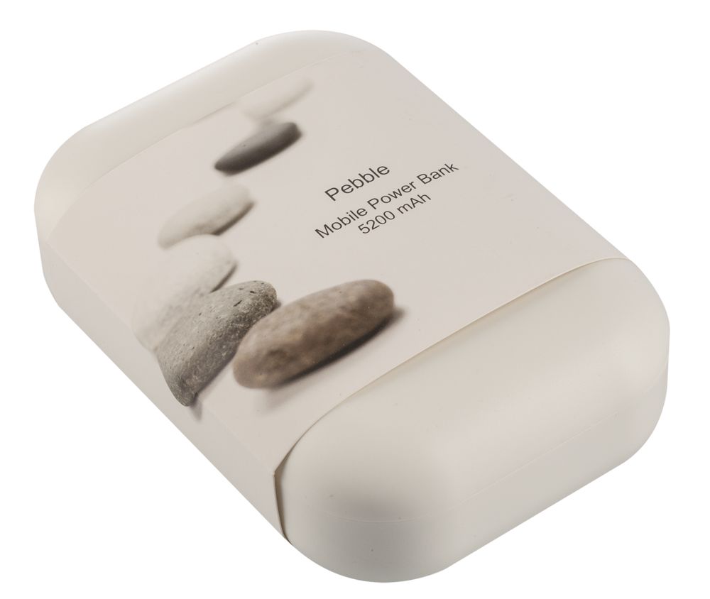 Внешний аккумулятор Pebble 5200, серо-синий — изображение 6