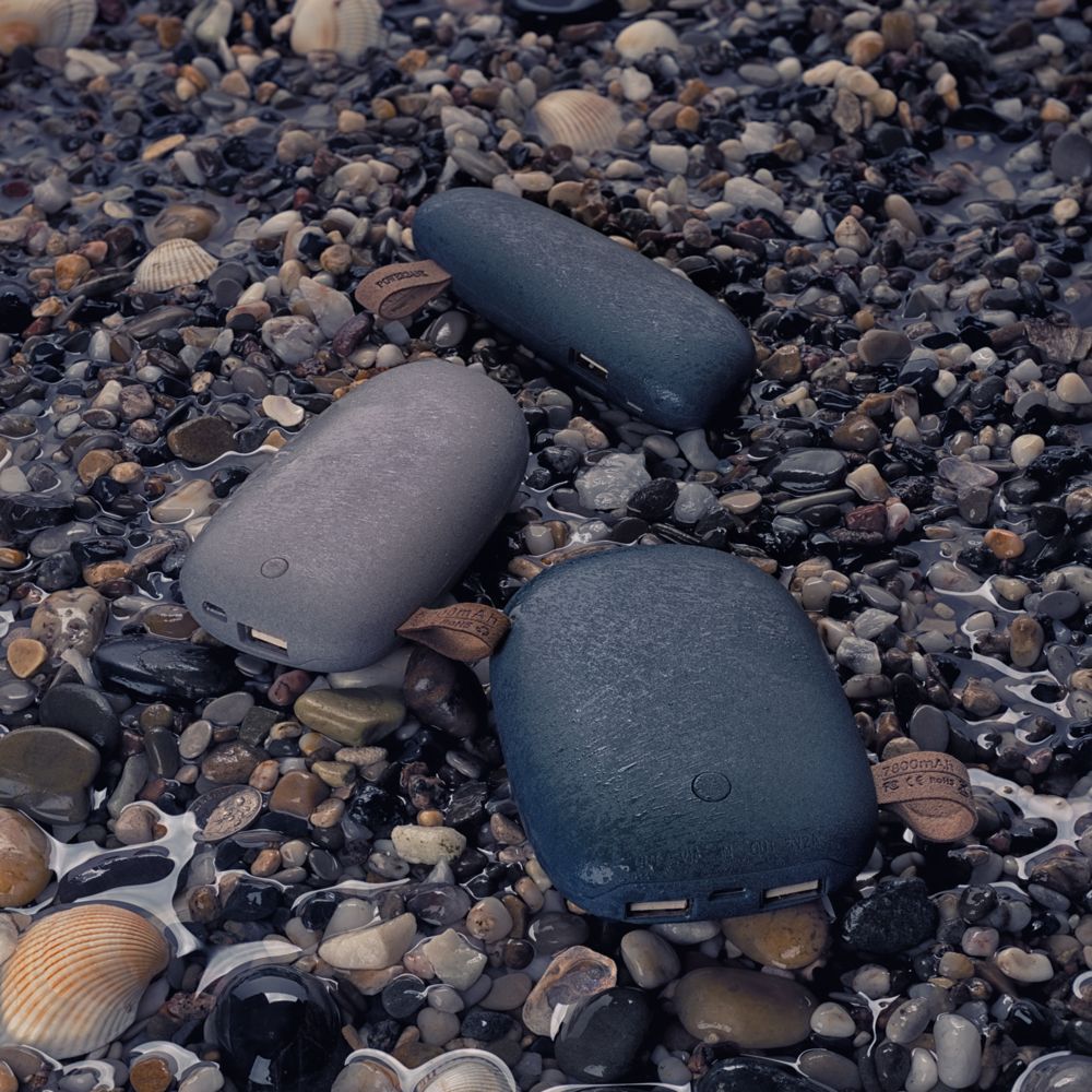 Внешний аккумулятор Pebble 5200, серо-синий — изображение 7