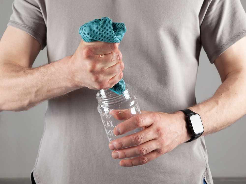 Охлаждающее полотенце Weddell, голубое — изображение 9