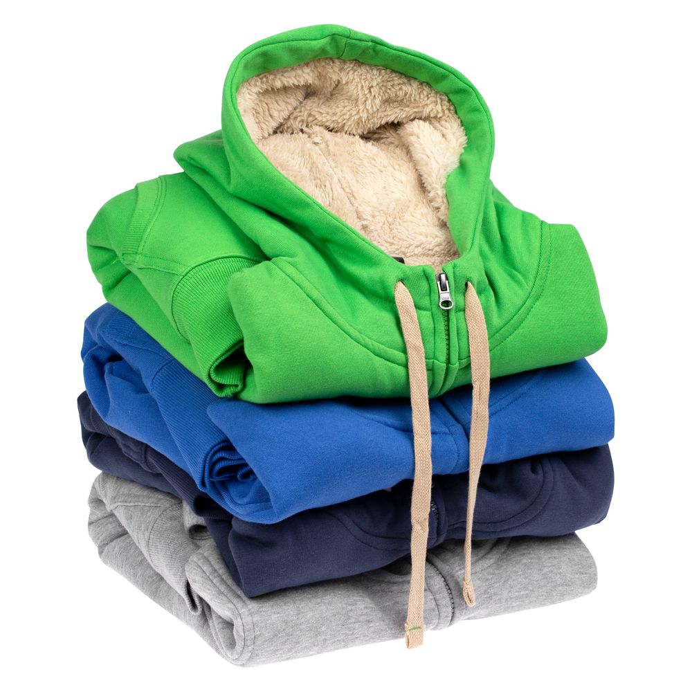 Толстовка унисекс на молнии Sherpa 280, серый меланж — изображение 14