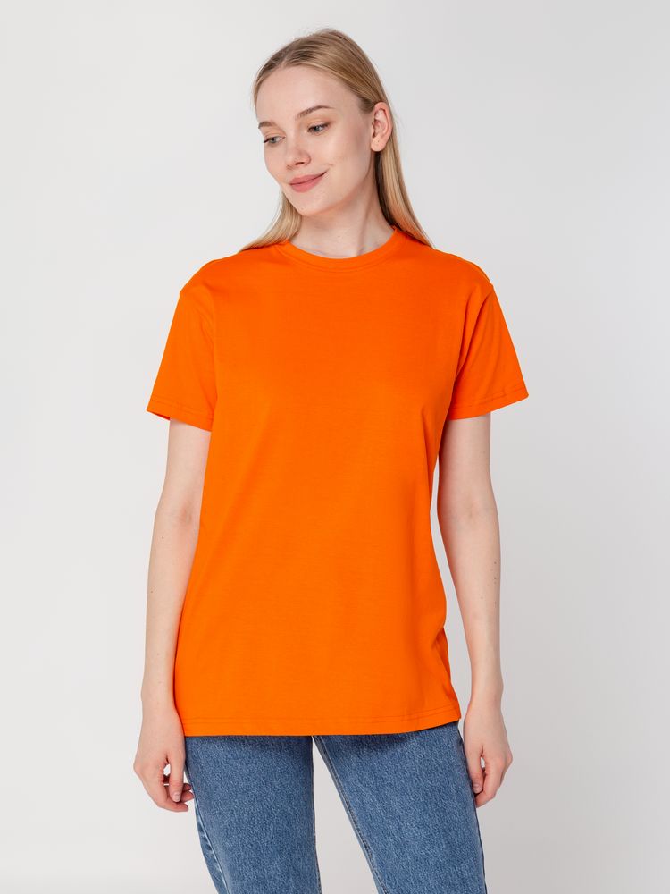 Футболка унисекс T-Bolka 160, оранжевая — изображение 9