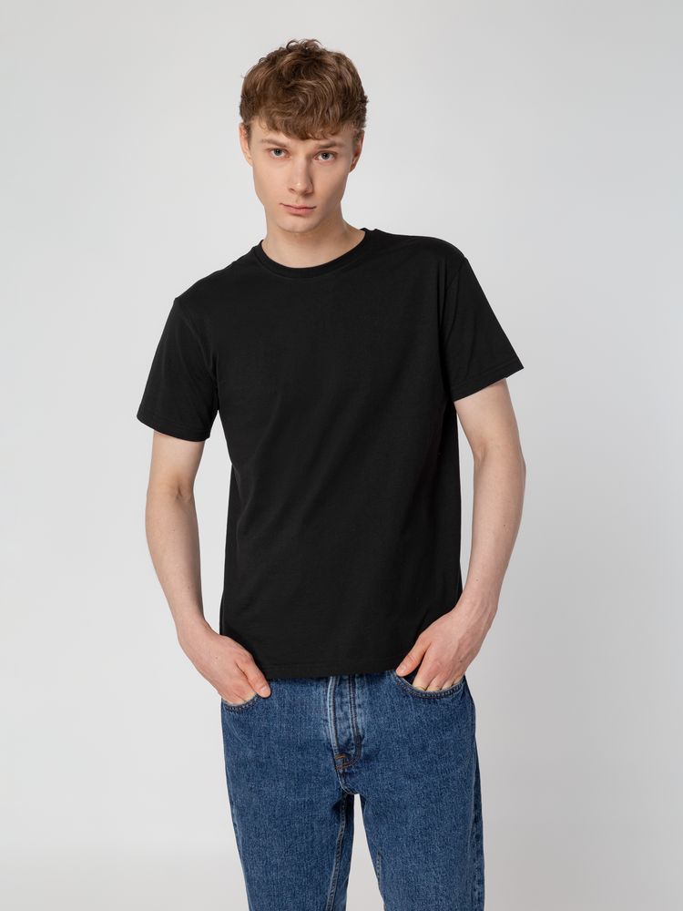 Футболка унисекс T-Bolka 160, черная — изображение 6