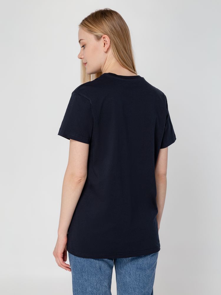 Футболка унисекс T-Bolka 160, темно-синяя — изображение 10