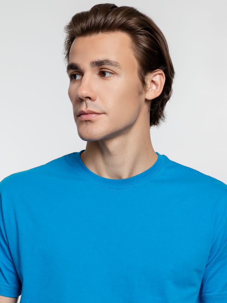 Футболка унисекс T-Bolka 160, бирюзовая — изображение 7