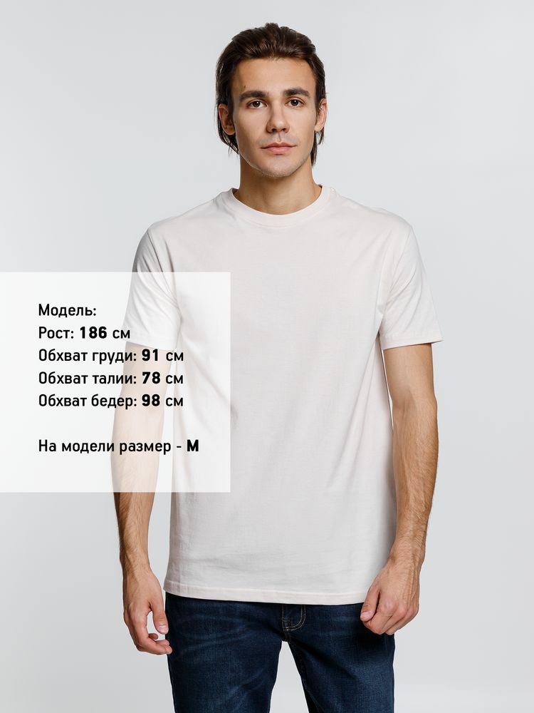 Футболка унисекс T-Bolka 160, молочно-белая — изображение 4