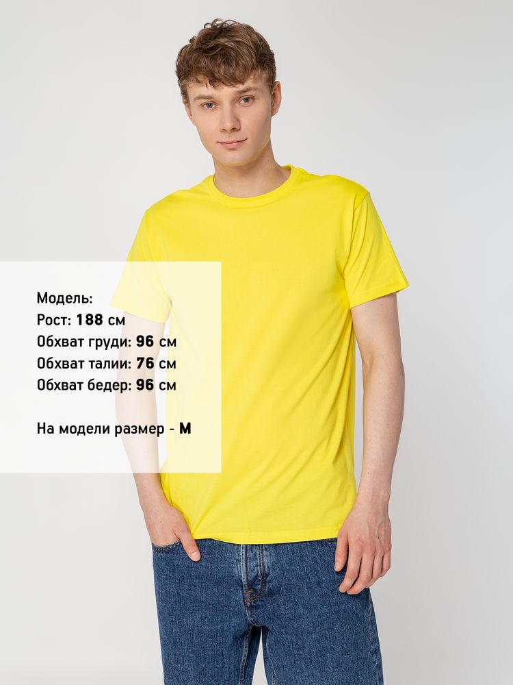 Футболка унисекс T-Bolka 160, желтая — изображение 6