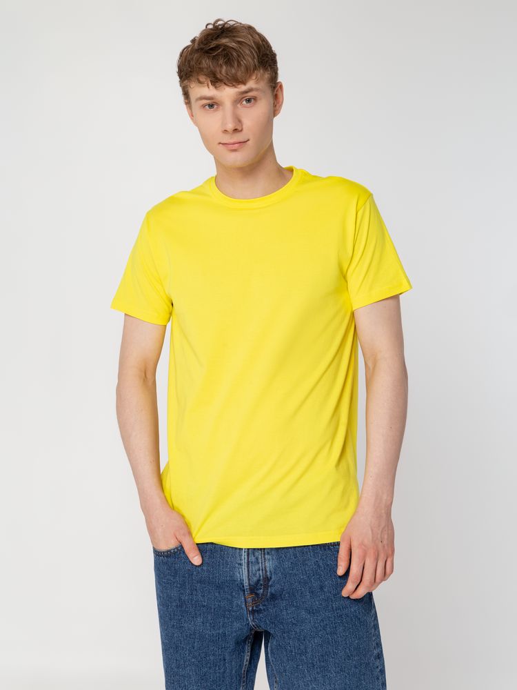 Футболка унисекс T-Bolka 160, желтая — изображение 7