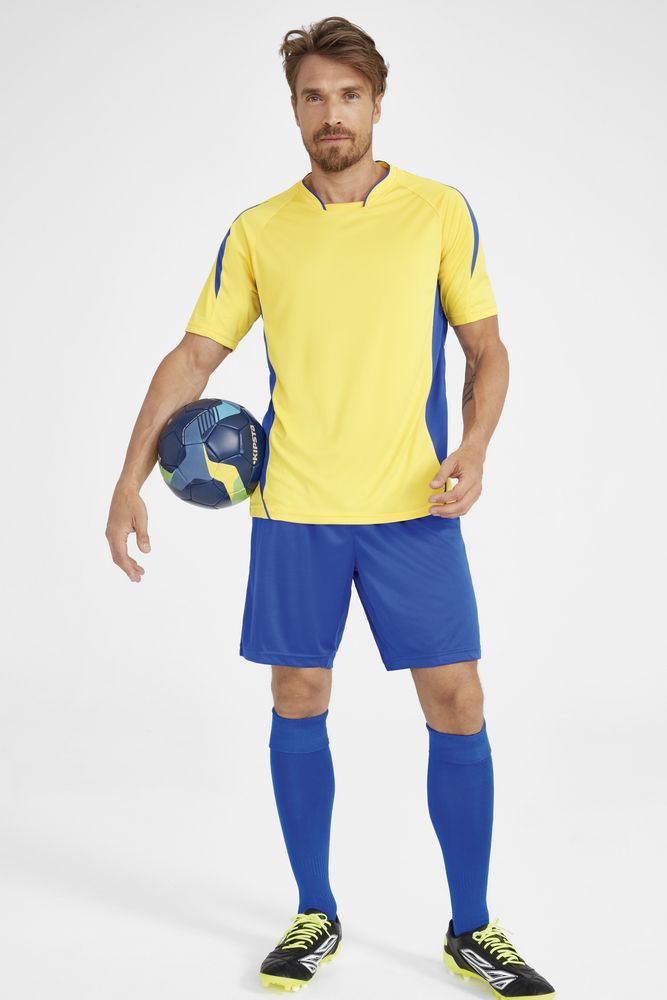 Футболка спортивная Maracana 140, зеленая с белым — изображение 5