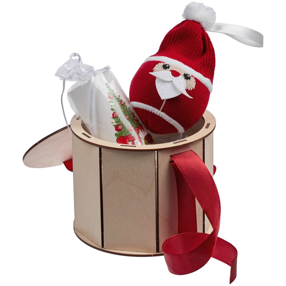 Коробка Drummer, круглая, с красной лентой — изображение 4