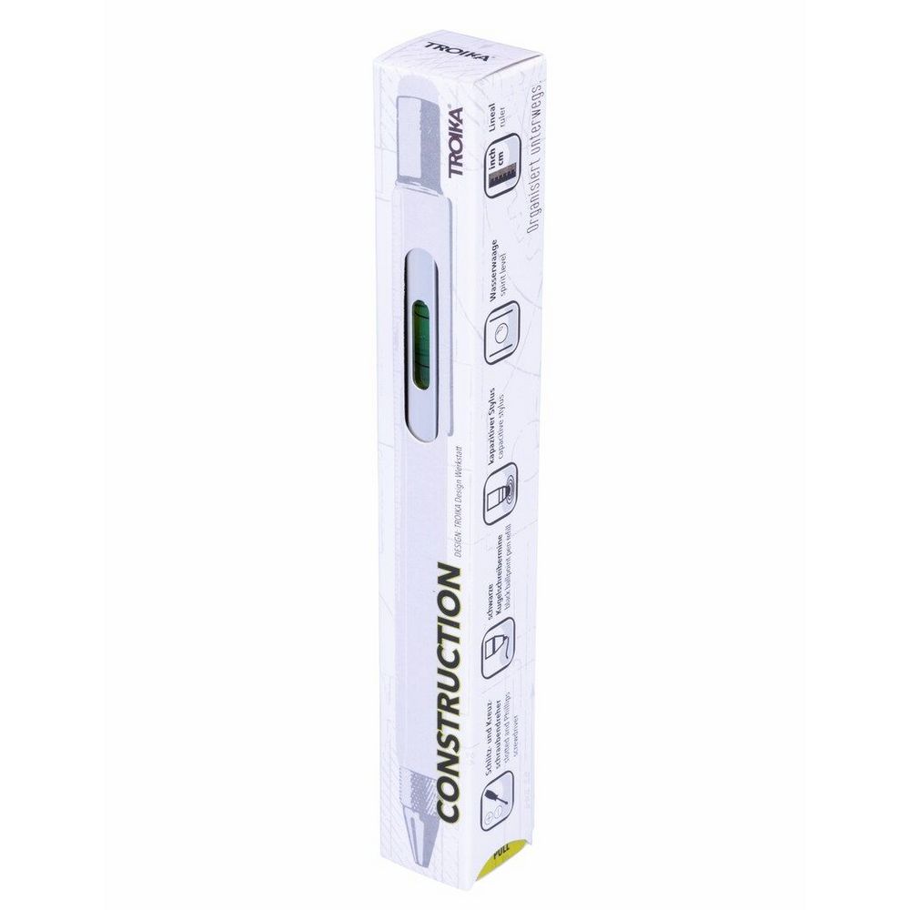 Ручка шариковая Construction, мультиинструмент, серебристая — изображение 4