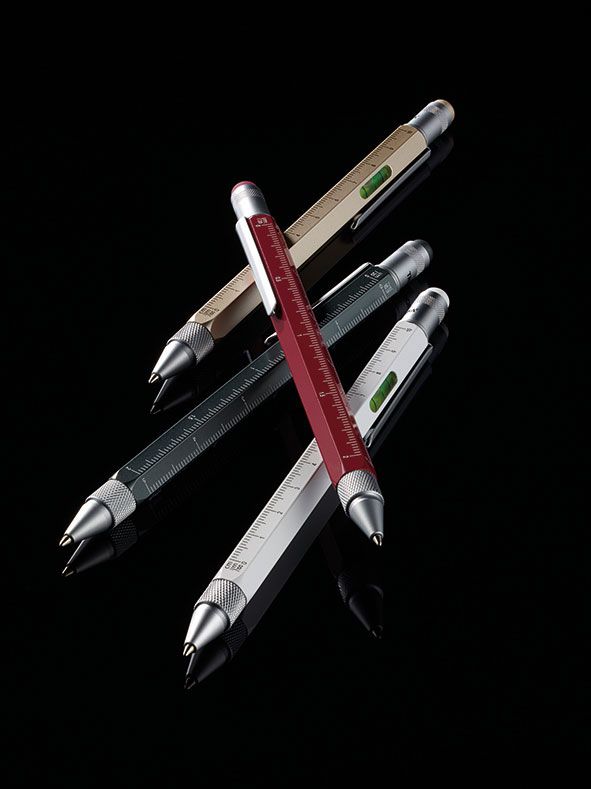 Ручка шариковая Construction, мультиинструмент, серебристая — изображение 8