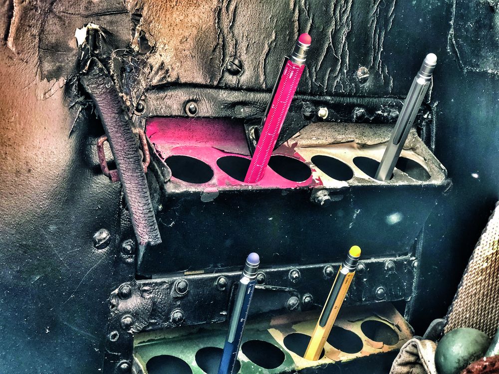 Ручка шариковая Construction, мультиинструмент, красная — изображение 9