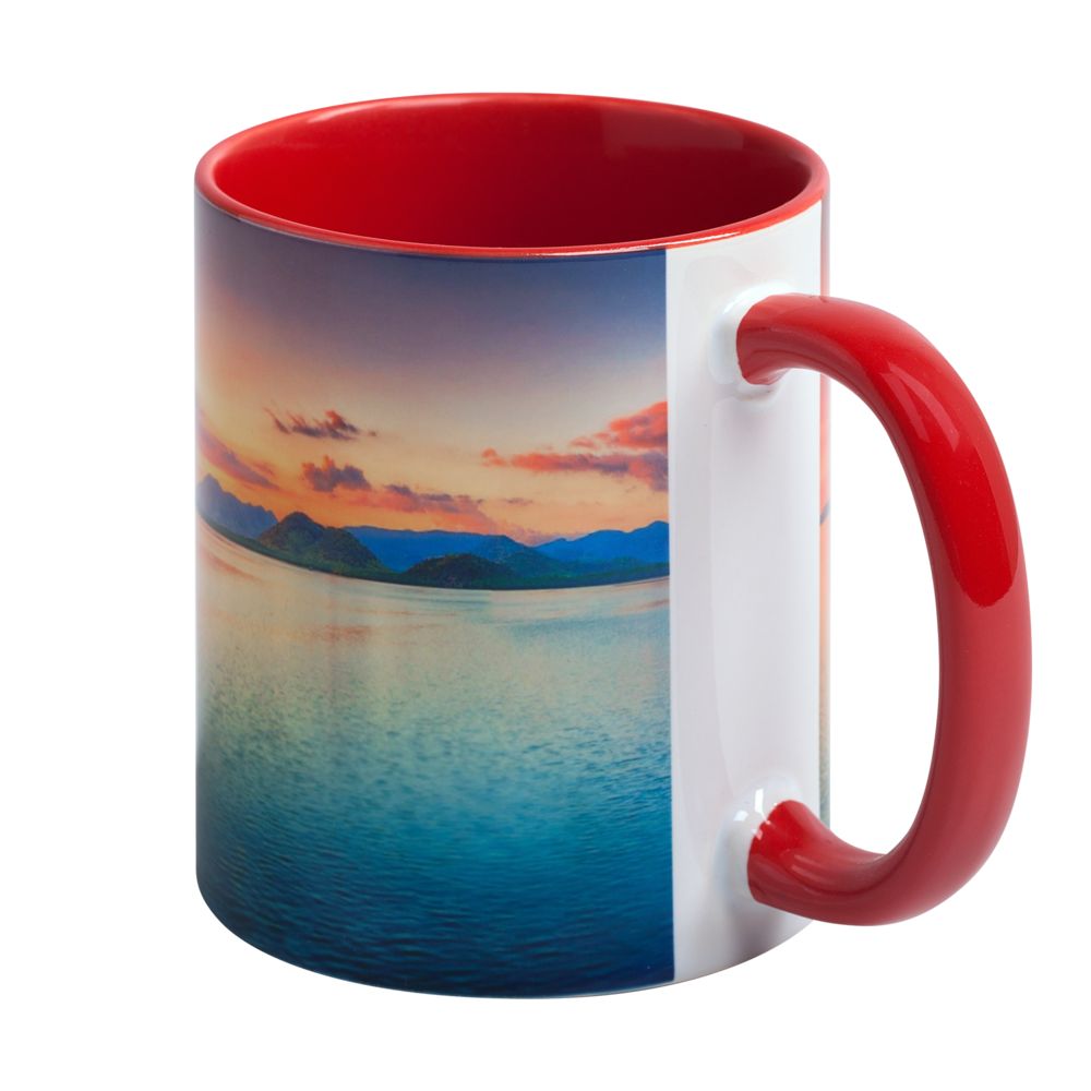 Кружка Promo Plus для сублимационной печати, красная — изображение 5