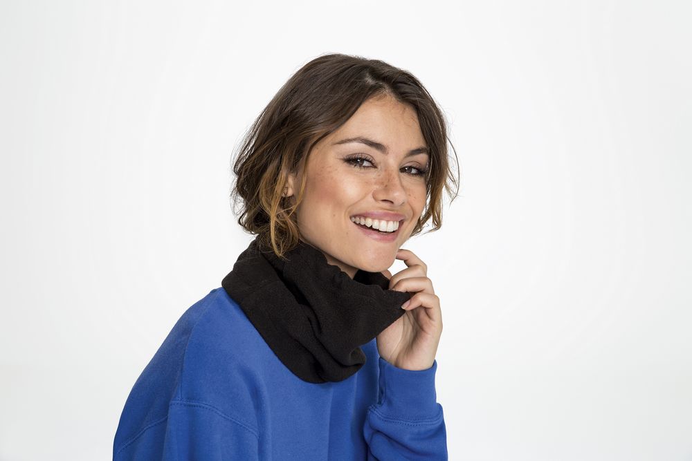 Шапка-шарф с утяжкой Blizzard, темно-серая — изображение 5